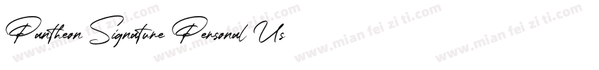 Pantheon Signature Personal Use字体转换